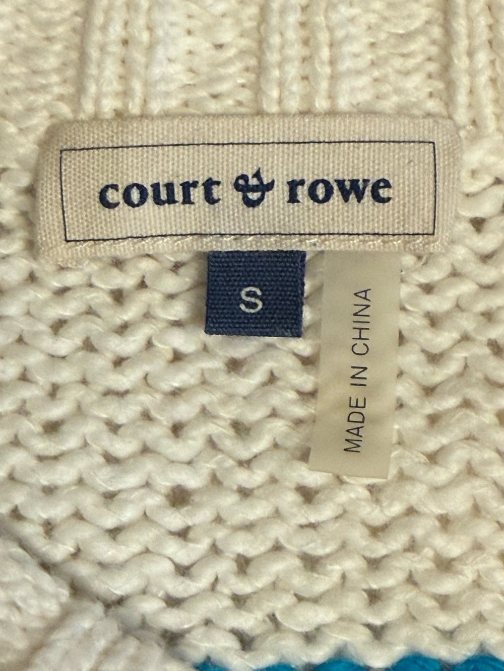 Court & Rowe Super Soft 100% Cotton Striped Sweater Size Small Coastal Preppy - Picture 3 of 8